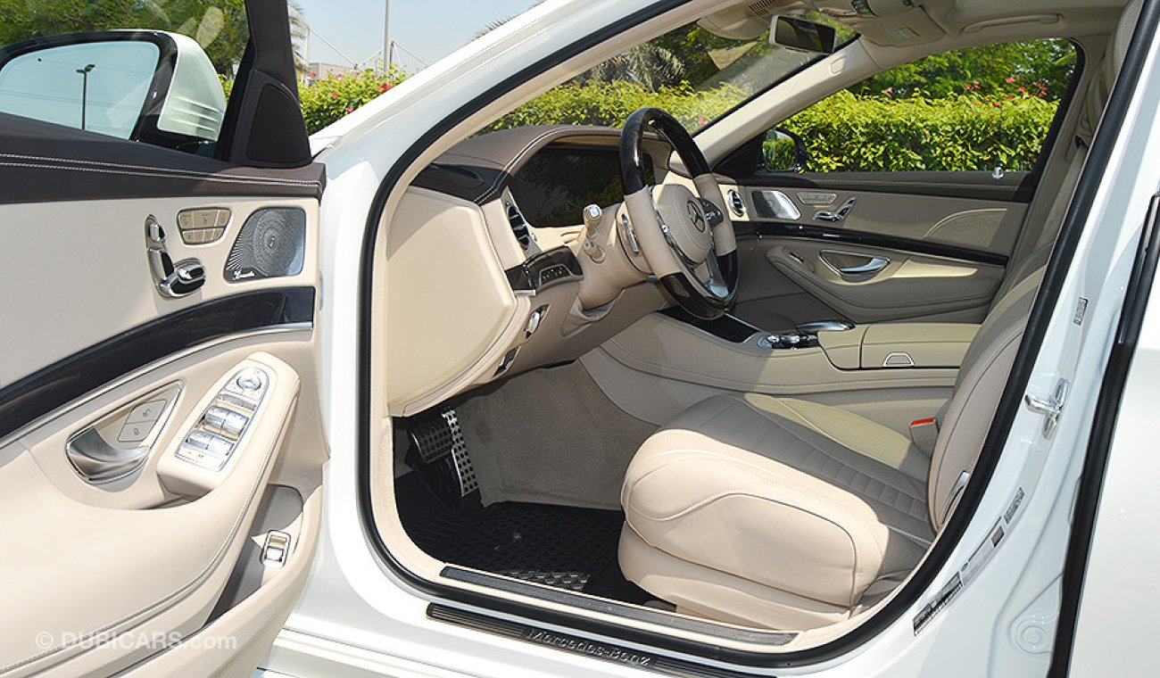 Mercedes-Benz S 560 , 4MATIC, 4.0L, V8, GCC Specs with 2 Years Unlimited Mileage Warranty