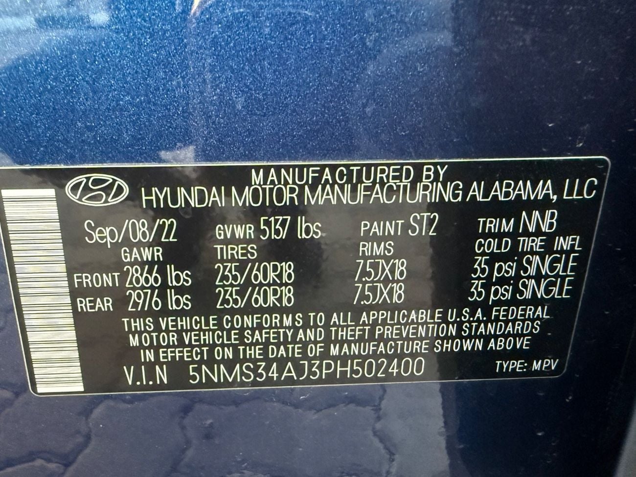 هيونداي سانتا في GL Panorama 2.4L