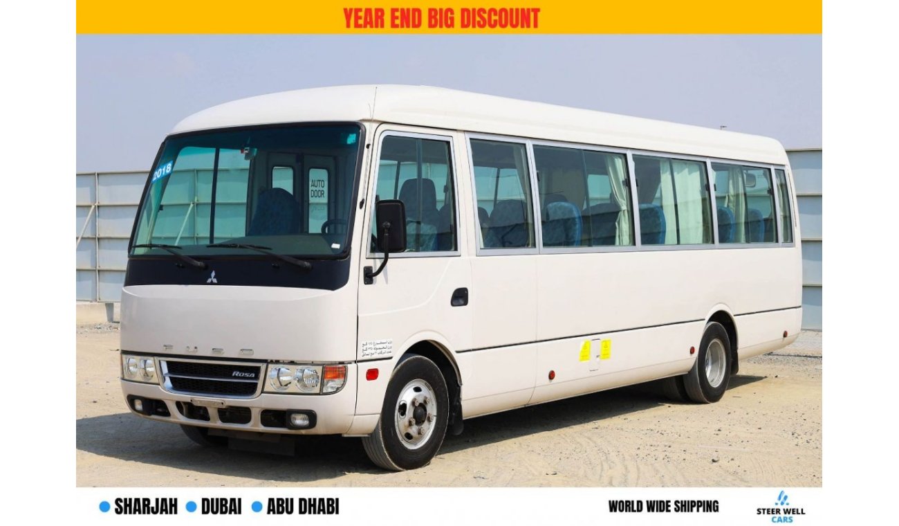 ميتسوبيشي روزا Bus | 26-Seater | Diesel | Excellent Condition | GCC