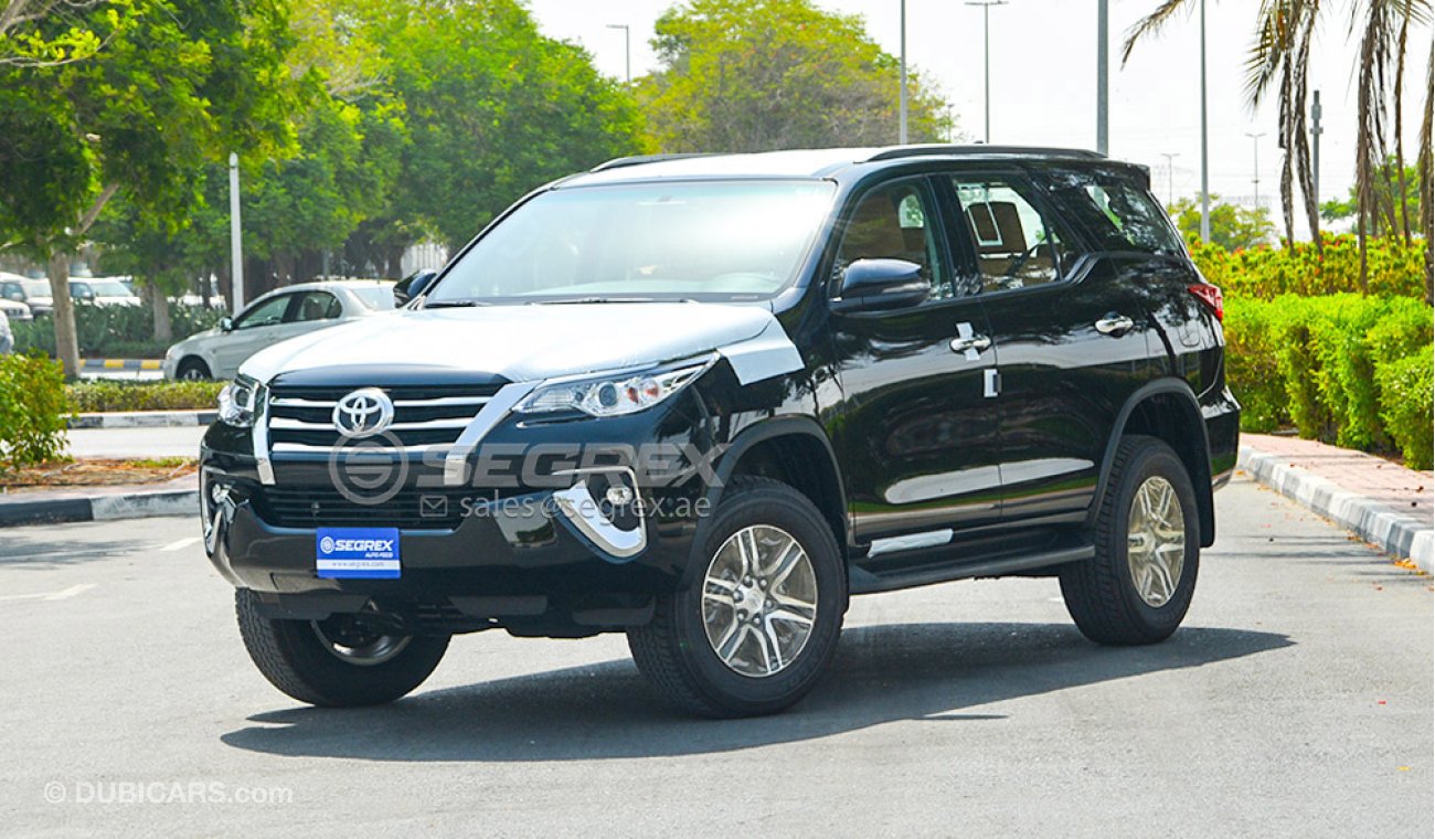 Toyota Fortuner 2.7 AT WO CRC. AC.AW. WO CAM. WITH ROOF RAIL AVAILABLE IN COLORS