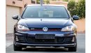 Volkswagen Golf GTI 2014 GCC under Warranty with Zero downpayment.