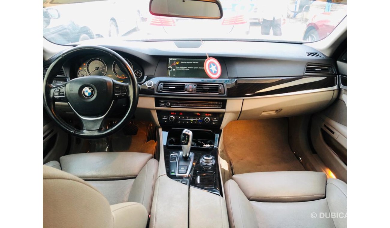 بي أم دبليو 550 I 4.4L Twin Turbo Engine, Leather+Memory+Driver+Passenger Power Seats, DVD+Navigation+Rear Camera