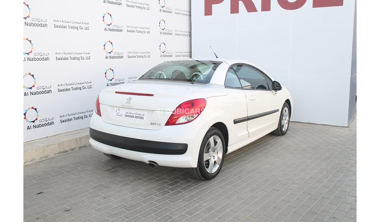 Peugeot 207 CC 1.6L 2012 MODEL WITH CONVERTIBLE ROOF GCC SPECS NO WARRANTY