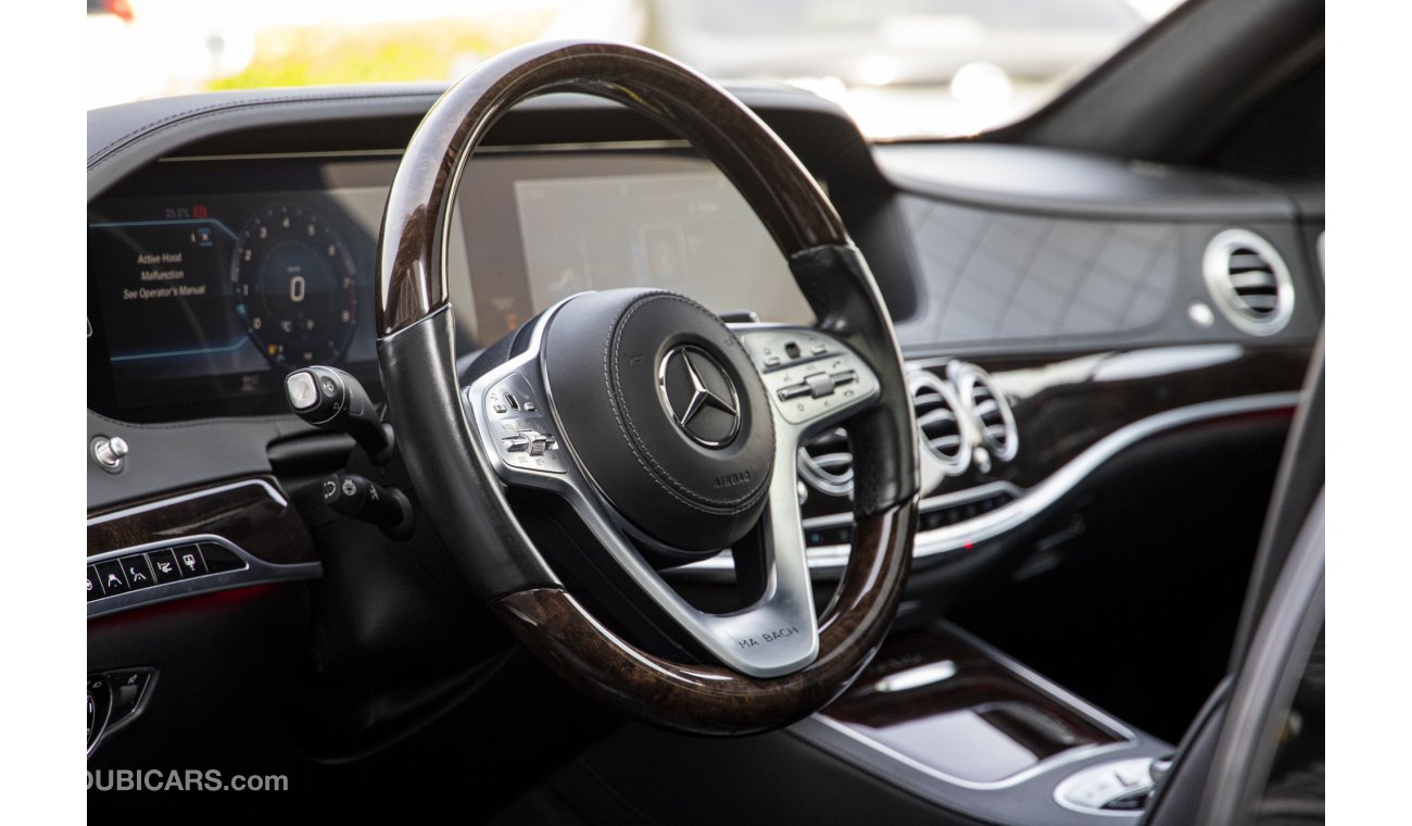 Mercedes-Benz S560 Maybach 2019 - 5855 AED/MONTHLY - 1 YEAR WARRANTY COVERS MOST CRITICAL PARTS