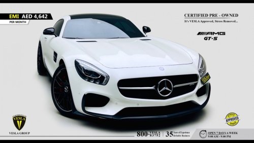 Mercedes-Benz AMG GT GCC / 2017 / SPECIAL RED INTERIOR + CARBON + EDITION ONE + PANORAMIC ROOF / UNLIMITED KMS WARRANTY