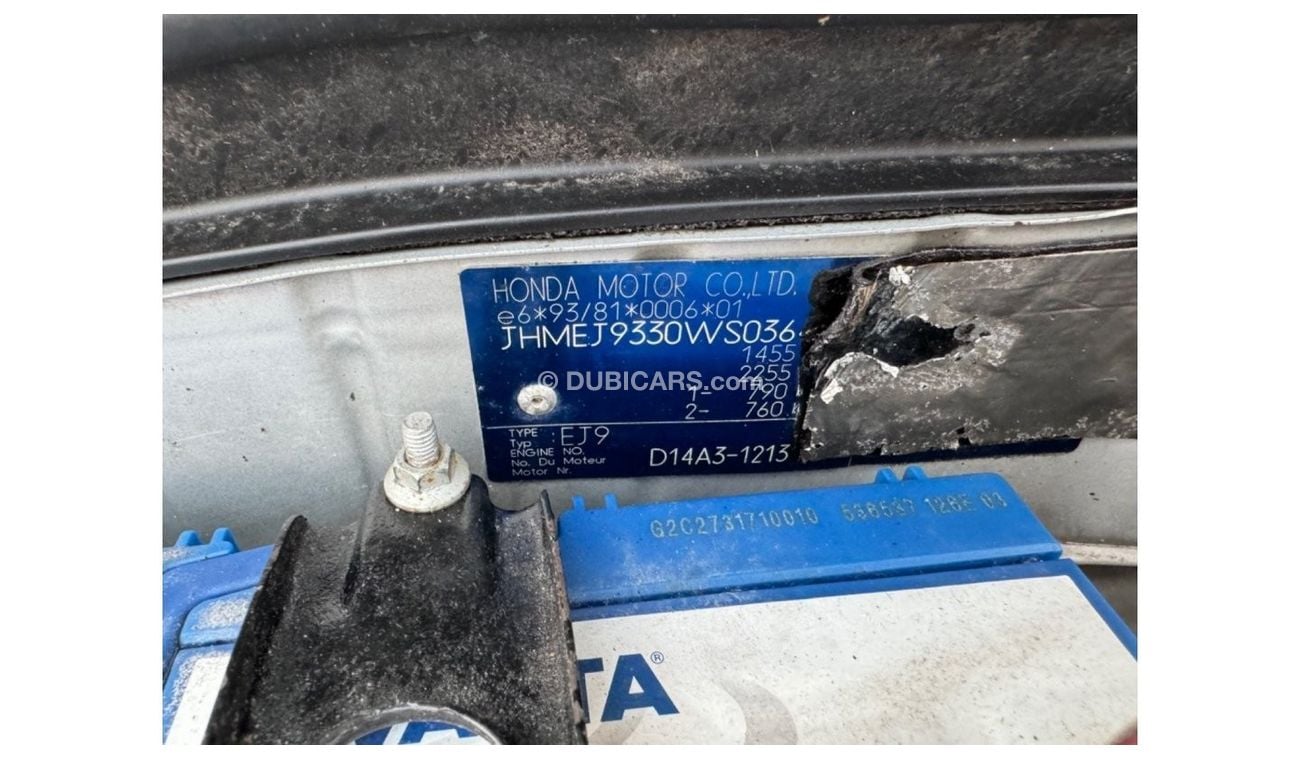 Honda Civic 1998 CLASSIC 1.4 I4 Manual Gear GERMANY 84300 KM