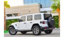 Jeep Wrangler Sahara Unlimited | 3,915 P.M | 0% Downpayment | Under Warranty!