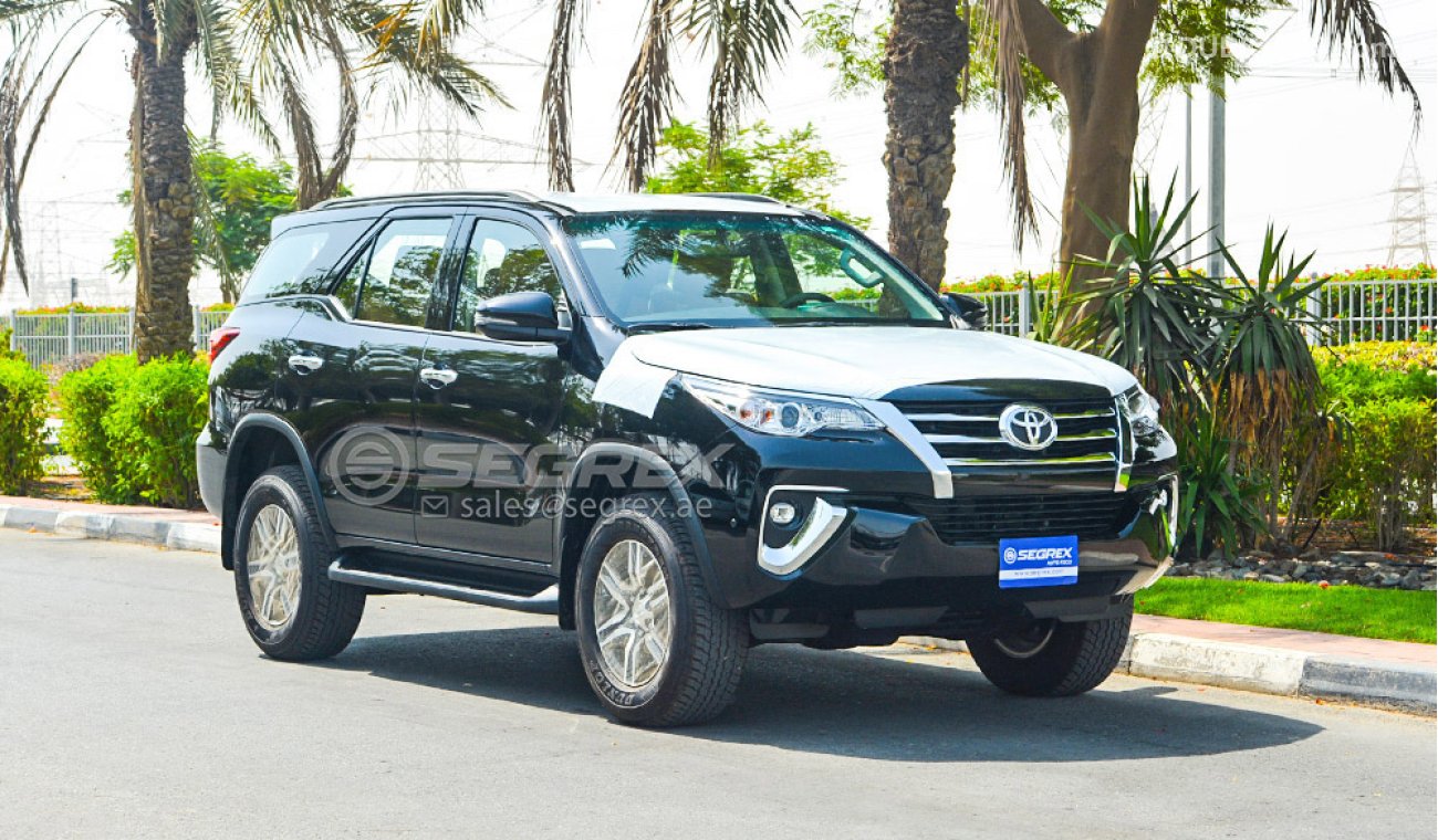 Toyota Fortuner 2.7 AT WO CRC. AC.AW. WO CAM. WITH ROOF RAIL AVAILABLE IN COLORS