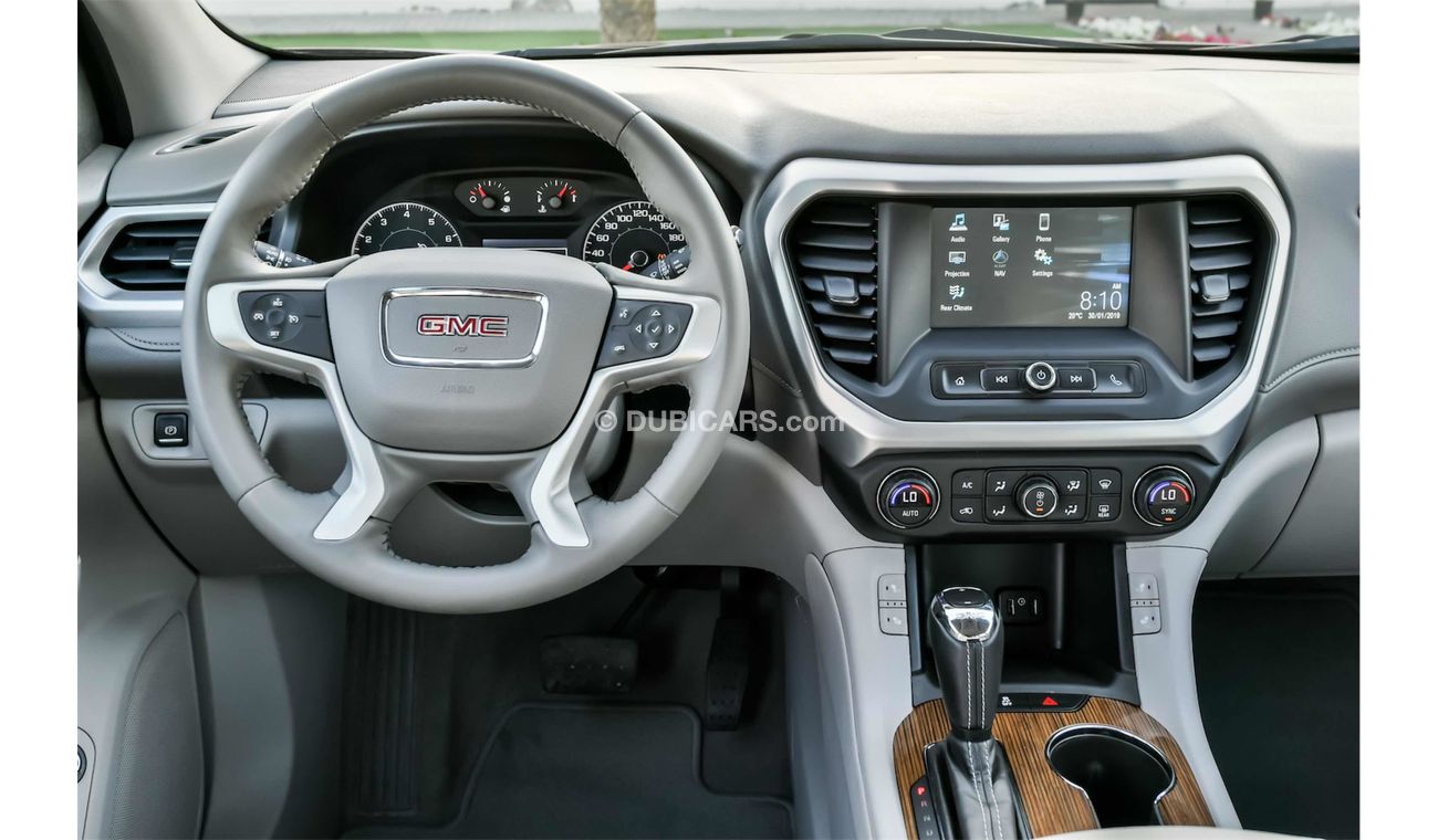 GMC Acadia Agency Warranty! Low Mileage! GCC - AED 1,705 per month - 0% Downpayment