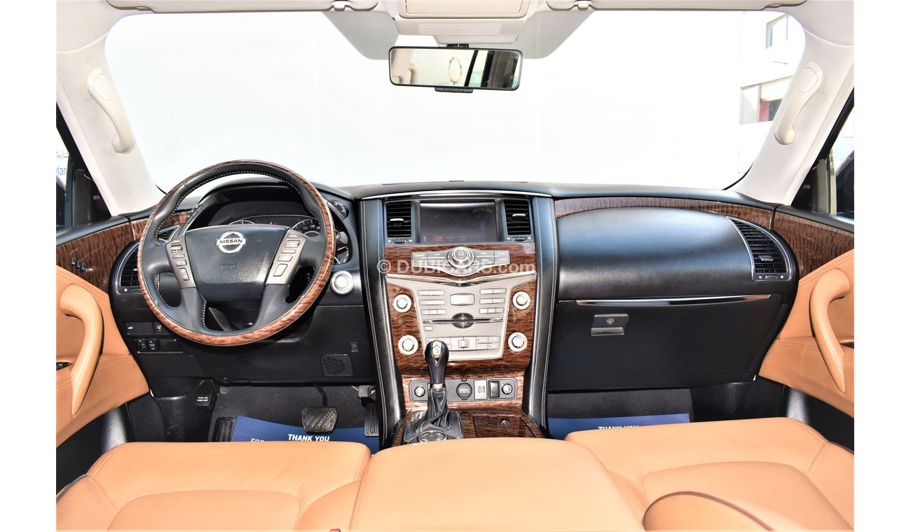 Nissan Patrol AED 3330 PM | 5.6L LE PLATINUM CITY GCC DEALER WARRANTY