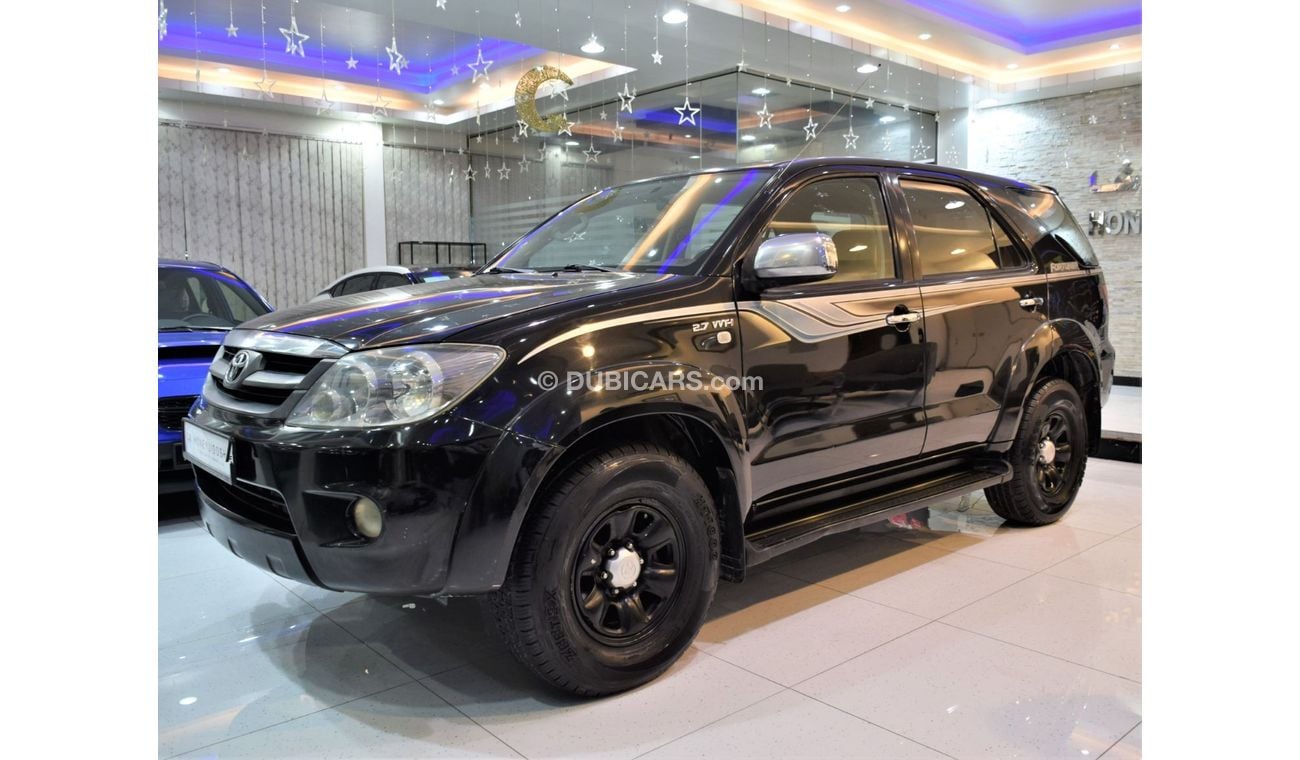 Toyota Fortuner EXCELLENT DEAL for our Toyota Fortuner SR5 2.7 VVT-i 2006 Model!! in Black Color! GCC Specs