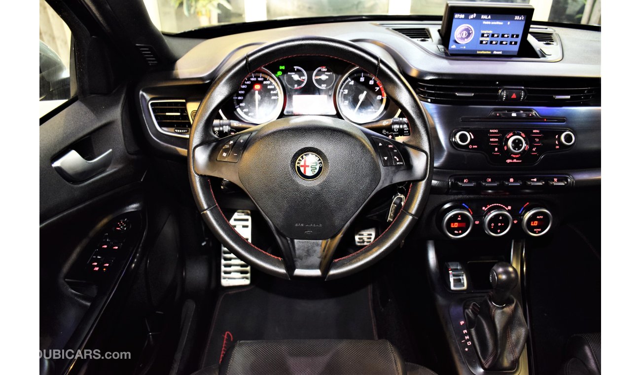 ألفا روميو جوليتا ONLY 44000 KM !! AMAZING Alfa Romeo Giulietta 2014 Model!! in Beast Black Color! GCC Specs