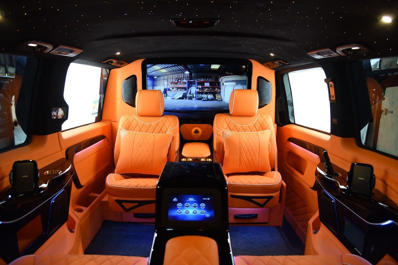 مرسيدس بنز V 300 “FLAMME D’HERMES” – 1 Of 3 CONCEPT - Handcrafted by ROYAL CUSTOMS in Dubai (Since 2009)