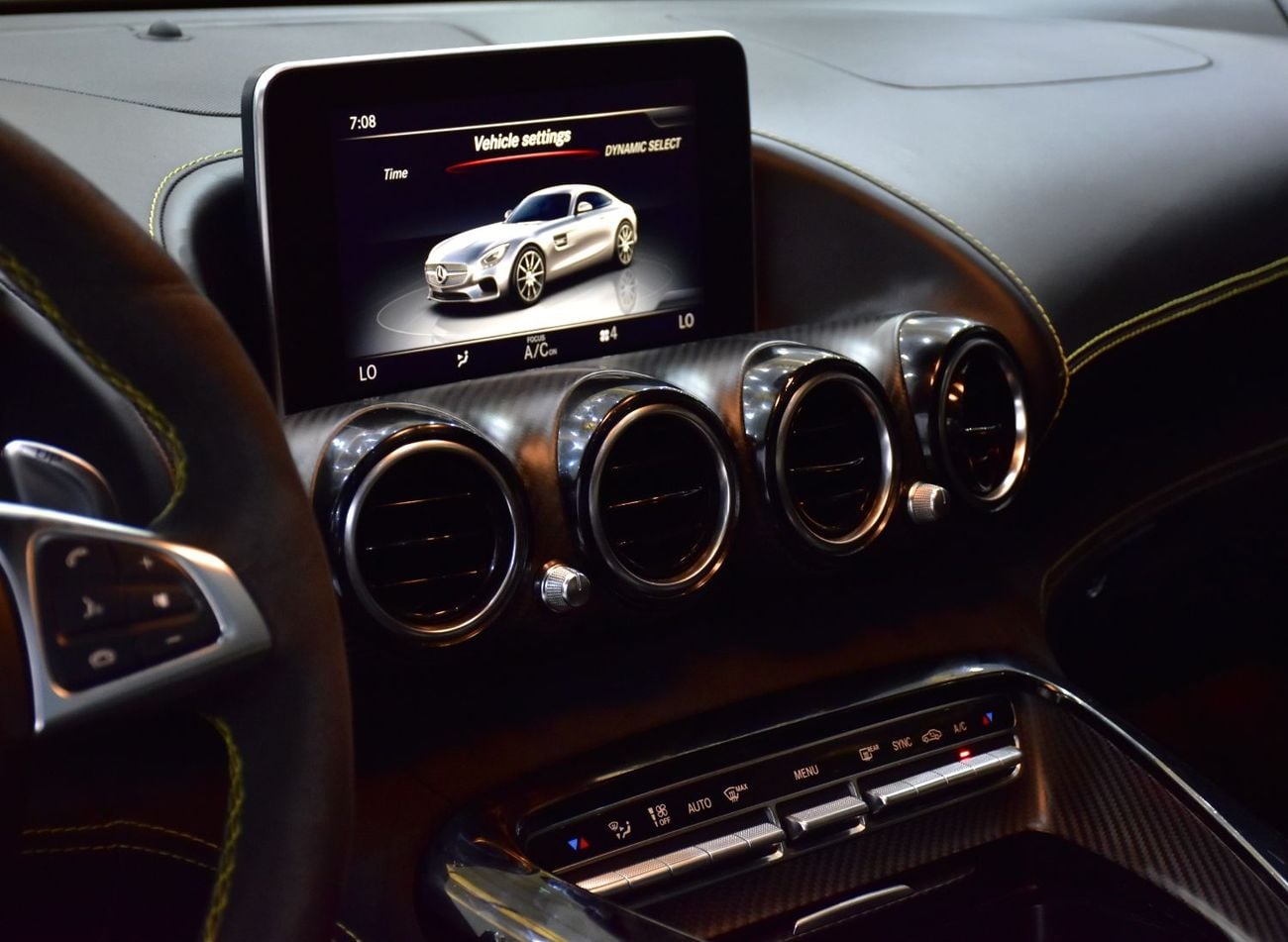 Mercedes Benz AMG GT EXCELLENT DEAL for our Mercedes Benz AMG GTs ( 2015 Model ) in Yellow Color GCC Specs