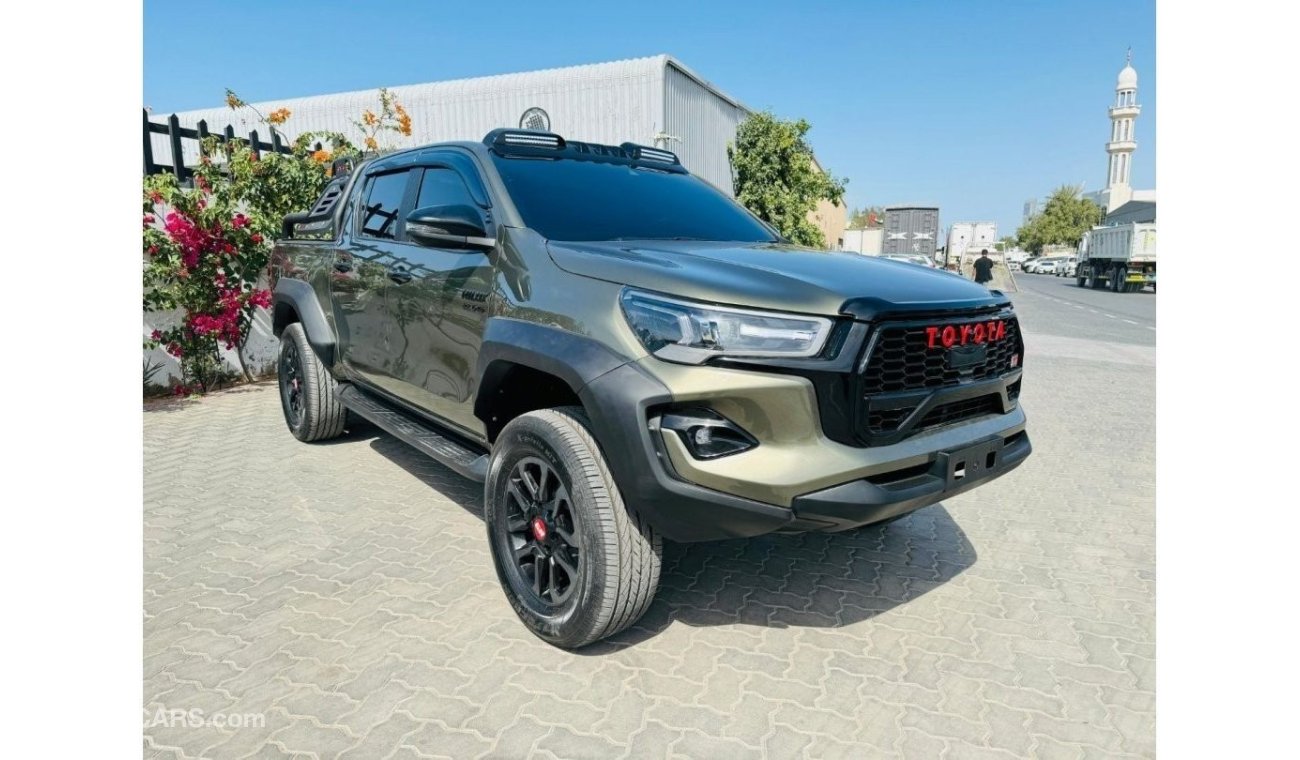 Toyota Hilux 2022 | RHD | MODIFIED WITH GR SPORT KIT | PREMIUM BLACK SPORTS BAR WITH BASKET | AFTER MARKET SIDE F