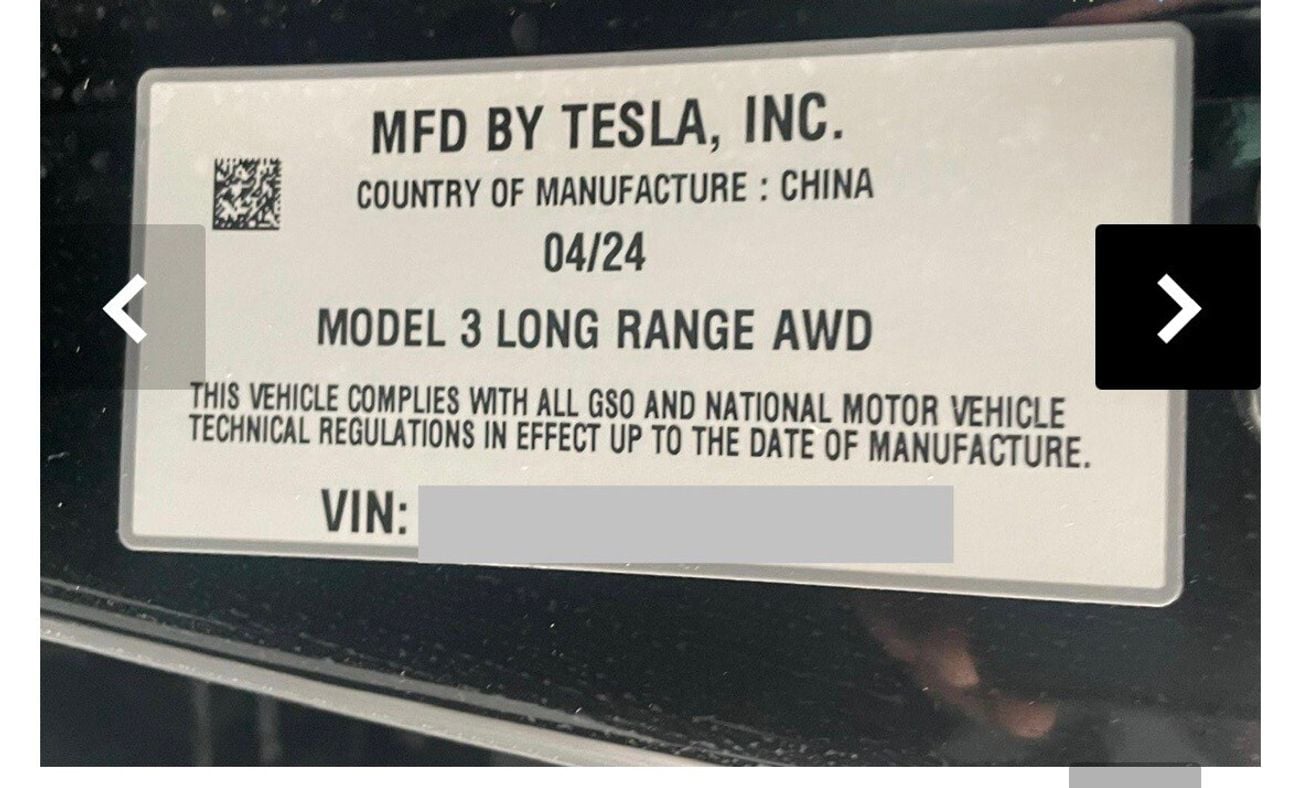 Tesla Model 3 Long Range