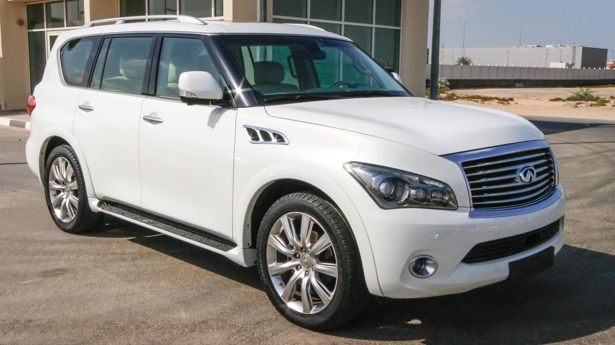 Infiniti QX56 for sale AED 96,000. White, 2011