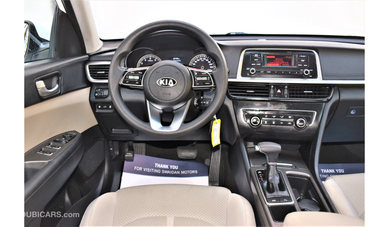 Kia Optima AED 1272 PM | 2.4L LX GCC WARRANTY