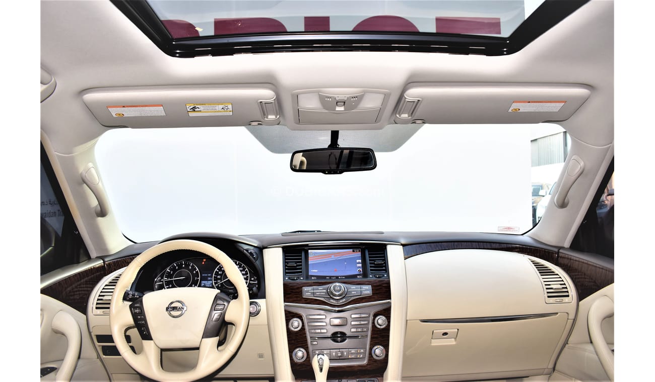 نيسان باترول AED 3132 PM | 5.6L LE T2 TITANIUM V8 4WD 2018 GCC DEALER WARRANTY