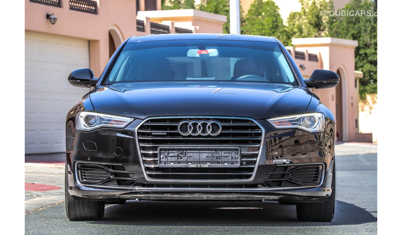 Audi A6 (2.8L V6) 2016 GCC under Warranty with Zero Down-Payment.