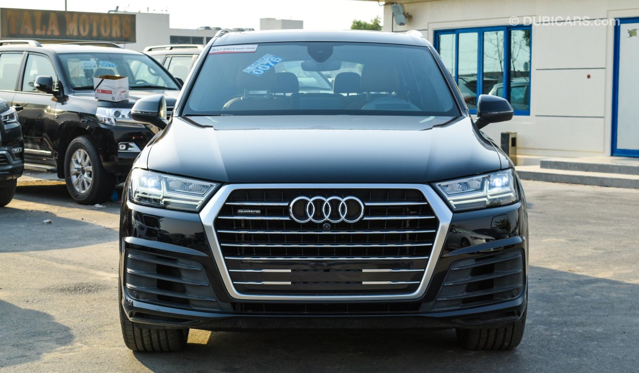 Audi Q7 2018 - TOP SPEC - WITH HEADUP DISPLAY - SLINE - GCC - Warranty/Service