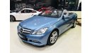 Mercedes-Benz E 250 CABRIOLET - 2012 - GCC -ONE YEAR WARRANTY