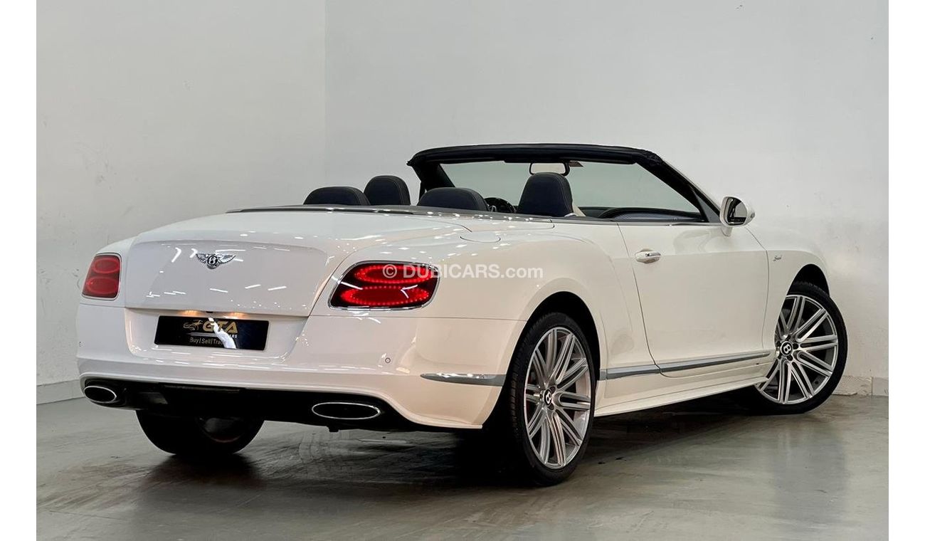بنتلي كونتيننتال جي تي سي 2015 Bentley Continental GTC Speed V12, Service History, Warranty, GCC