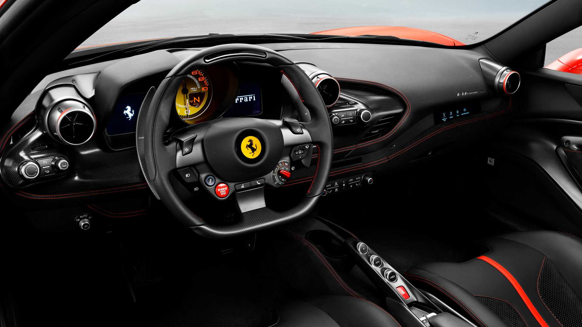 Ferrari F8 Spider interior - Cockpit