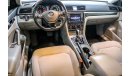 فولكس واجن باسات Volkswagen Passat SEL 2016 GCC under Warranty with Zero Down-Payment.