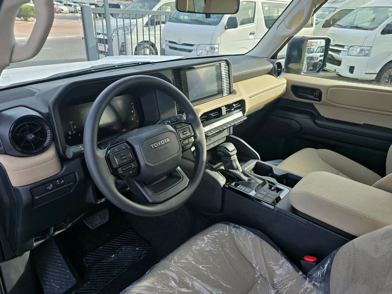 تويوتا برادو Toyota land Cruiser prado  MID 2.4l petrol Turbo A/T SUV 4WD  grey color 2026 model