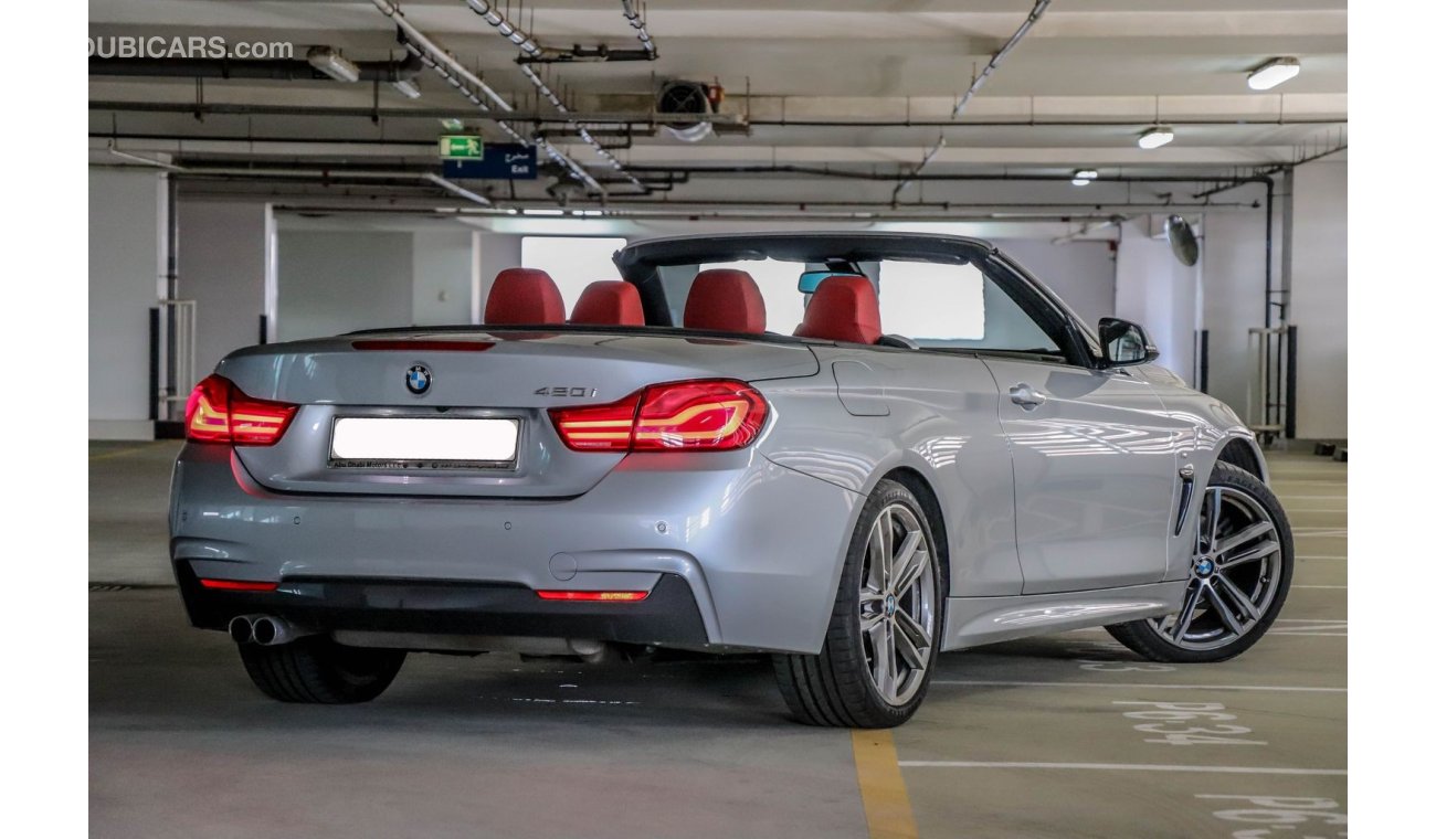 BMW 420i i Convertible 2018 GCC (JULY SUMMER OFFER) under Agency Warranty with Zero Down-Payment.