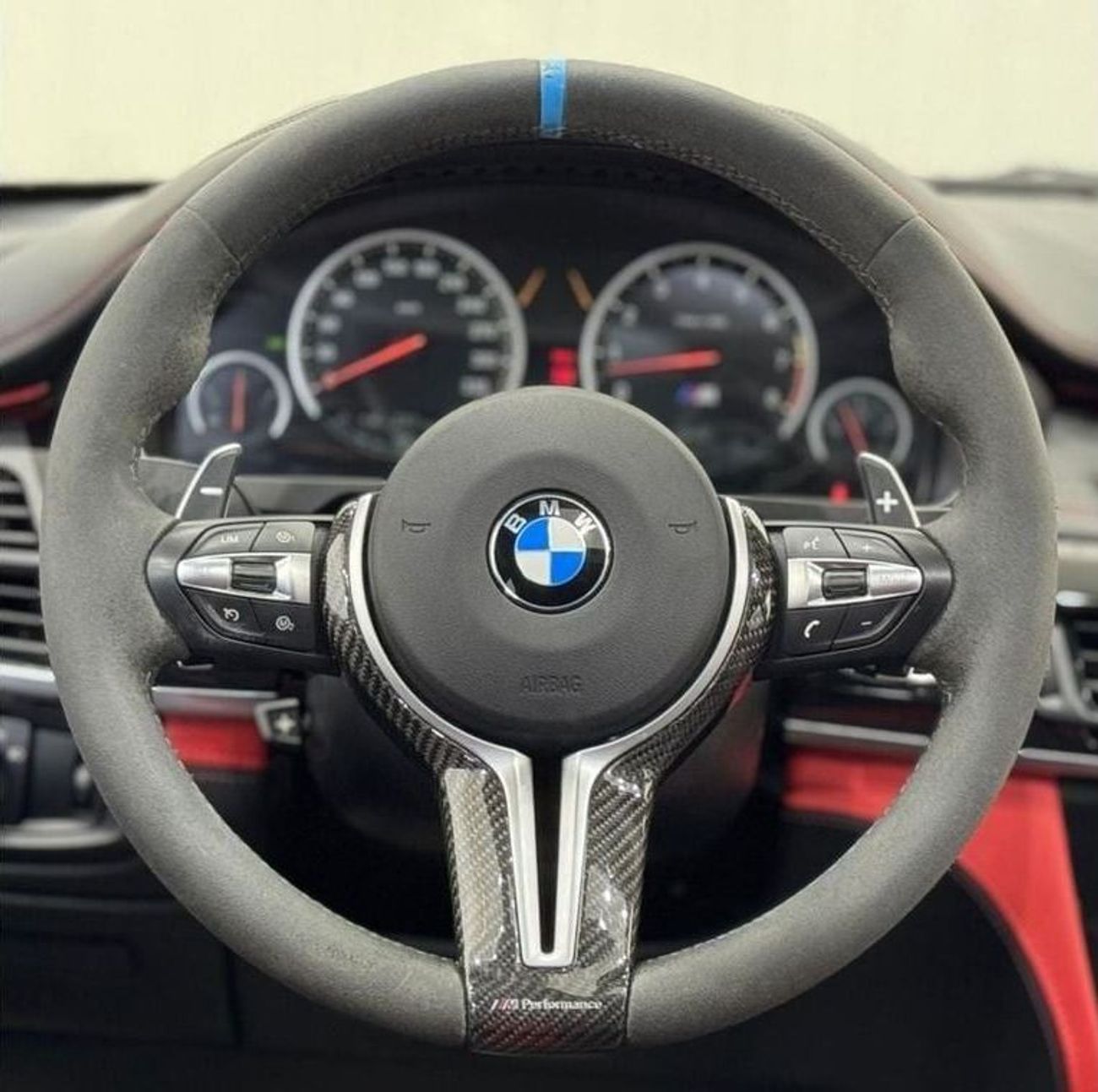 بي أم دبليو X6 M Std 4.4L 2018 BMW X6M M-Power, Warranty, Oct 2025 BMW Service Pack, Carbon Fiber Package, GCC