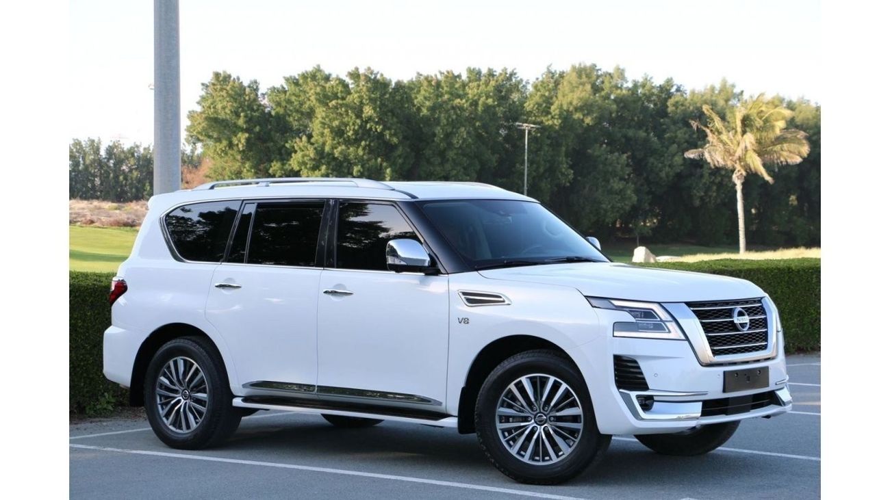 نيسان باترول LE بلاتينوم سيتي نيسان باترول بلاتينيوم V8 2021 فل ابشن صبغ وكاله تشييكات وكاله بحاله ممتازه