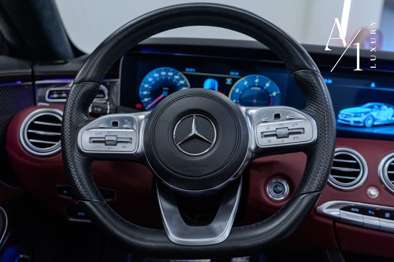 مرسيدس بنز S 560 كوبيه 2018 Mercedes Benz S560 Convertible V8, Service History, Fully Loaded, Excellent Condition, GCC Spec