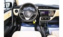 Toyota Corolla AED 929 PM | 2.0L SE GCC DEALER WARRANTY