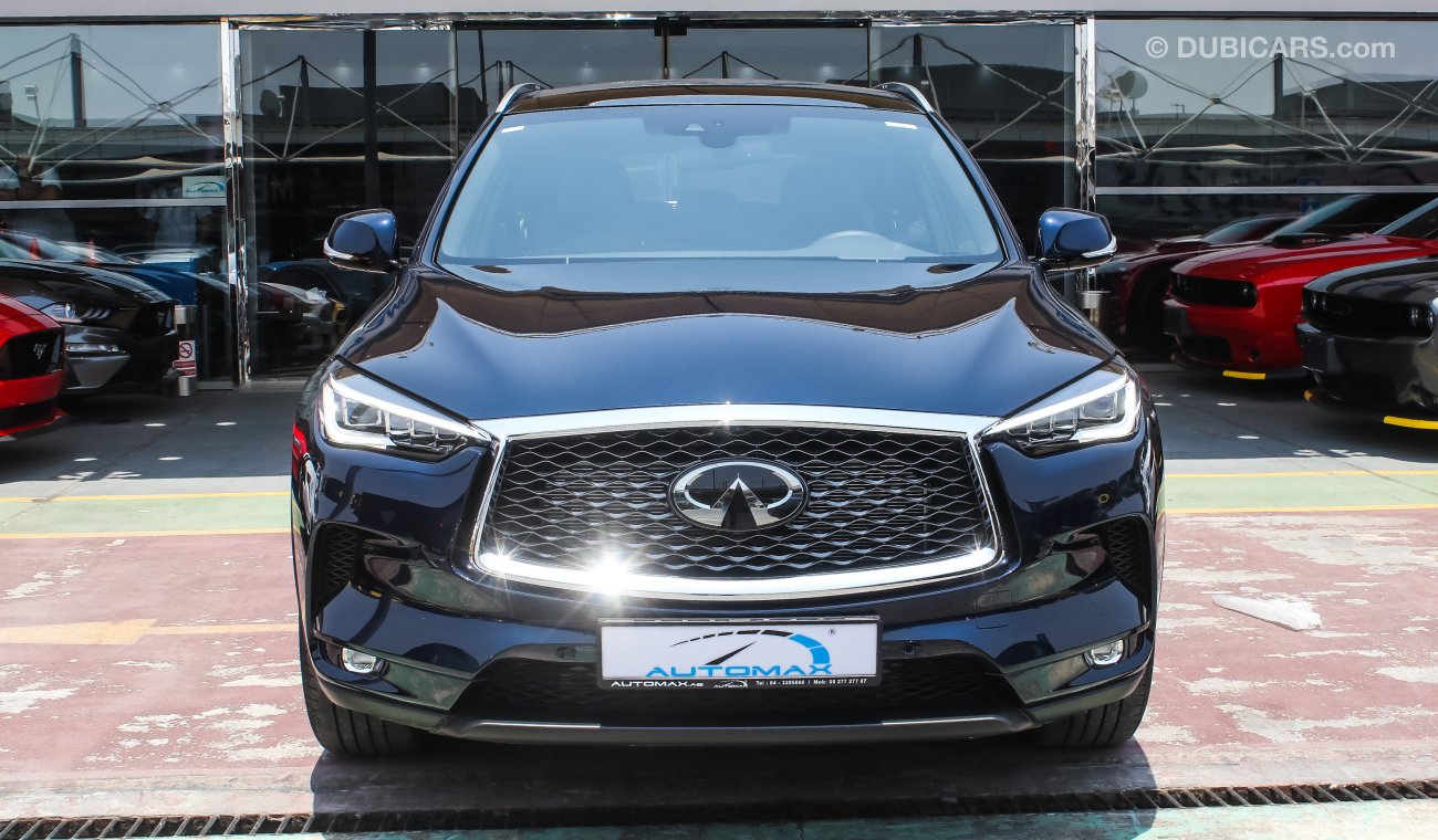 إنفينيتي QX50 2019, 2.0L AWD GCC, 0km w/ 5Years or 200,000km Warranty + 2Years or 50,000 km Service from Dynatrade