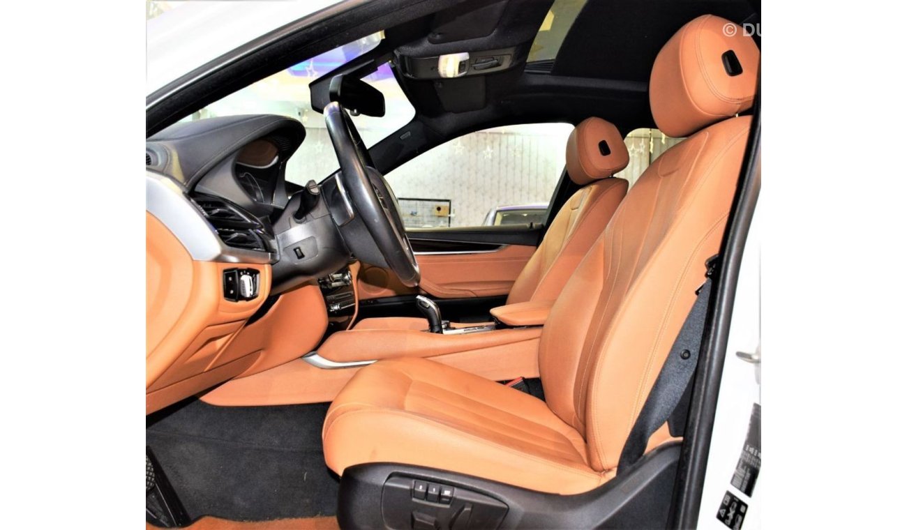 بي أم دبليو X6 AMAZING BMW X6 X-Drive 35i 2015 Model!! in White Color! GCC Specs