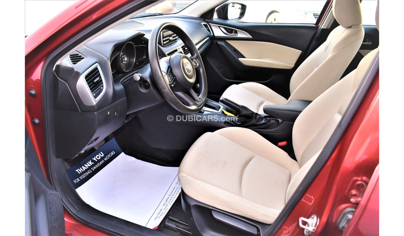 Mazda 3 1.6L S SEDAN 2018 GCC SPECS DEALER WARRANTY
