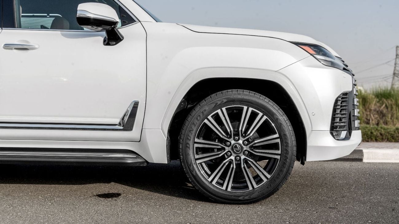 لكزس LX 700h 2026 Lexus LX700h Signature 3.5L AT Hybrid With Auto Parking (White-Tan)