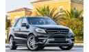 Mercedes-Benz ML 500 Under Warranty! ML500 4.6L V8 - GCC - AED 1,993 per month - 0% Downpayment