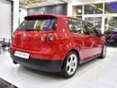 Volkswagen Golf EXCELLENT DEAL for our Volkswagen GTi ( 2009 Model ) in Red Color GCC Specs