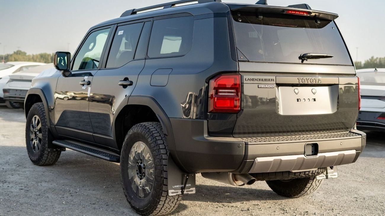 Toyota Prado 2.4L Adventure Turbocharged 4-cylinder petrol. Automatic. Four Wheel Drive. 7 Seats. 5 Door