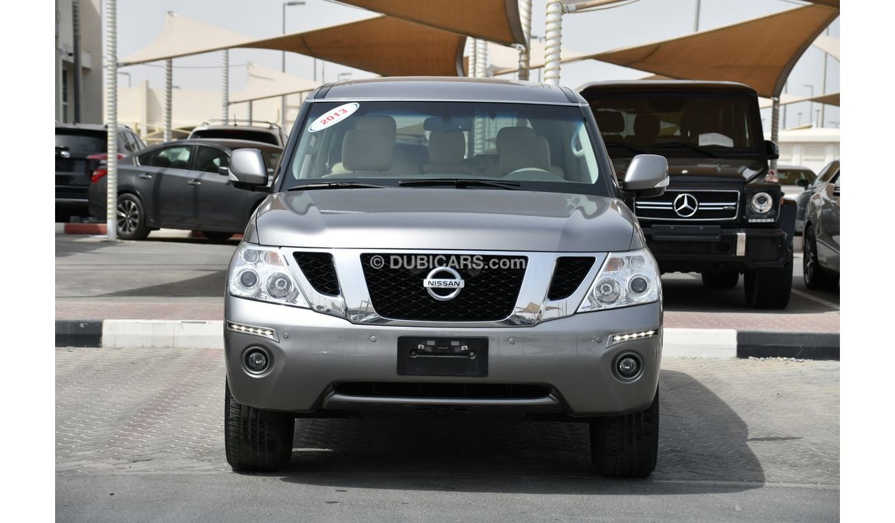 نيسان باترول رمادي 2013 خليجى بحالة ممتازة بدون صبغ بدون حوادث