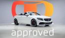 Mercedes-Benz C 63 AMG S Convertible - AED 5,567 P/M - 2 Years Warranty
