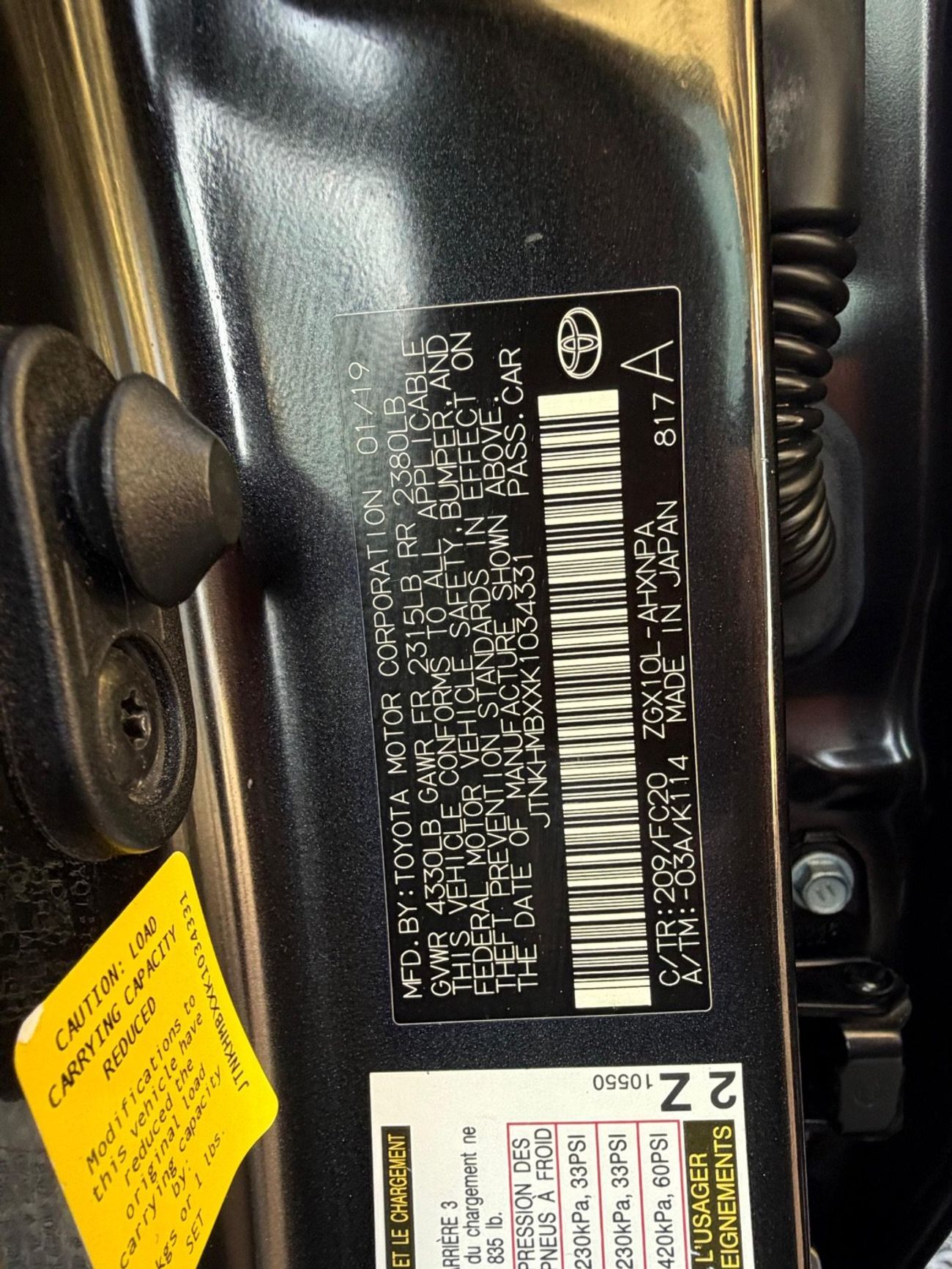 تويوتا CHR 2019 AWD 2.0 ECO USA IMPORTED