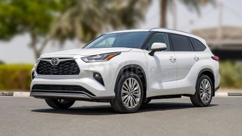 Toyota Highlander PLATINUM 2.4P AWD: WHITE WITH LEATHER SEATS, PANORAMIC ROOF, 360 CAM