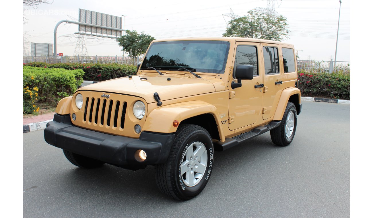 جيب رانجلر 2014 SAHARA PLUS UNLIMITED / GCC/ FULL SERVICE HISTORY / TOP OPTION