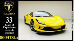 Ferrari F8 Tributo FULL CARBON FIBER EXTERIOR + INTERIOR + GCC + 2021 + DEALER WARRANTY + 7 YEARS FREE SERVICE CONTRACT