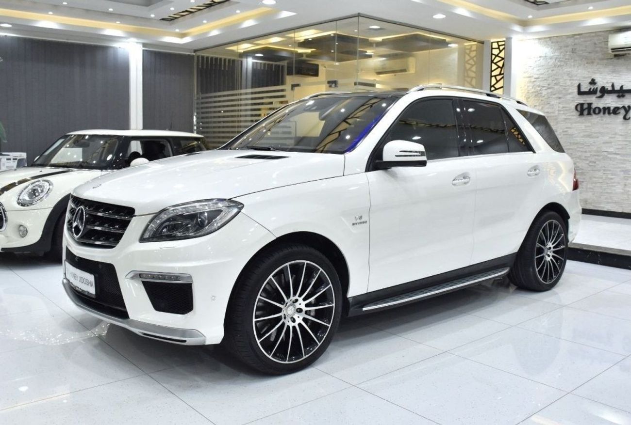 مرسيدس بنز ML 63 AMG EXCELLENT DEAL for our Mercedes Benz ML63 AMG ( 2015 Model ) in White Color GCC Specs