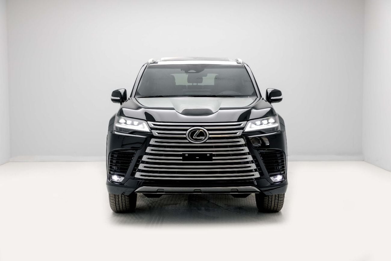 لكزس LX 600 LX6UR 3.5 لتر - أسود جرافيتي من الداخل قرمزي | للتصدير فقط